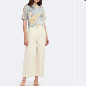 NORR wide leg cream white jeans